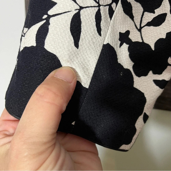 Rena Rowan Designer Blazer White w/ Large Black Florals Women's Size 14 - Picture 7 of 7